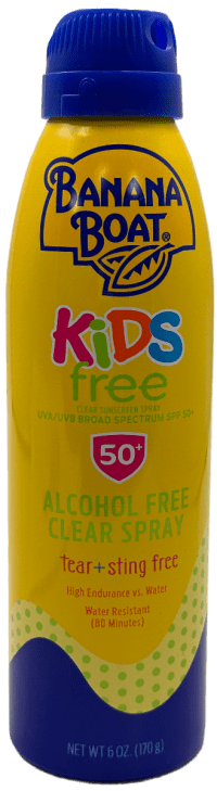 Banana Boat Kids Free - Clear Sunscreen Spray - SPF 50+ - 6 OZ