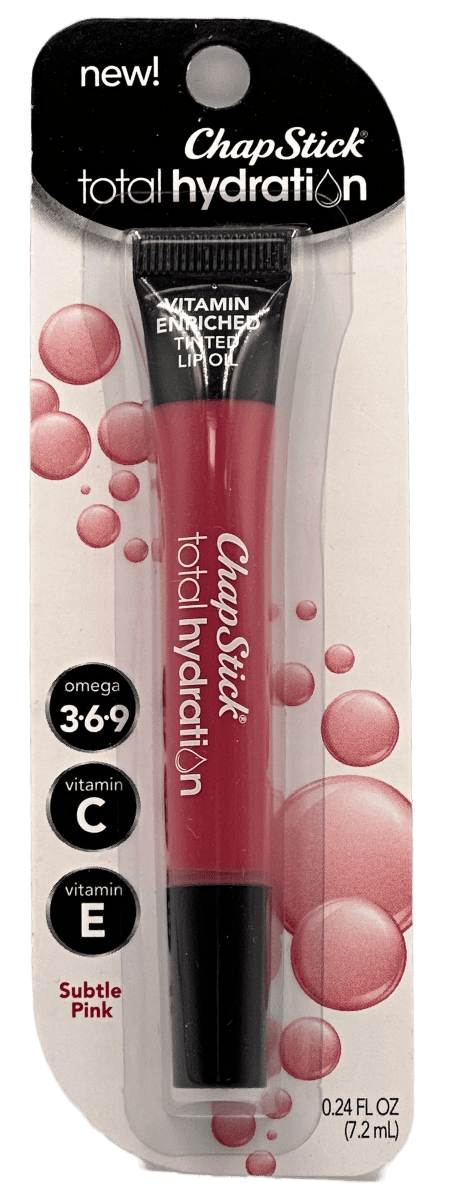 ChapStick - Total Hydration - Vitamin Enriched Tinted Oil - Subtle Pink - 0.24 FL OZ