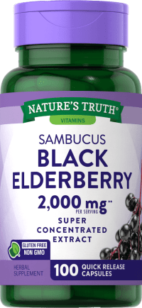 Nature's Truth Sambucus Black Elderberry 2,000 mg - 100 Quick Release Capsules