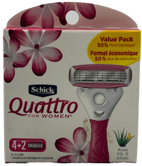 Schick - Quattro Razor - For Women - 4+2 Blades