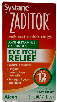Systane Zaditor Antihistamine Eye Drops - Eye Itch Relief - 5 mL